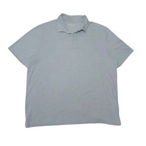 Vineyard Vines Men's XL Edgartown Polo Shirt Solid Light Blue Short Sleeve